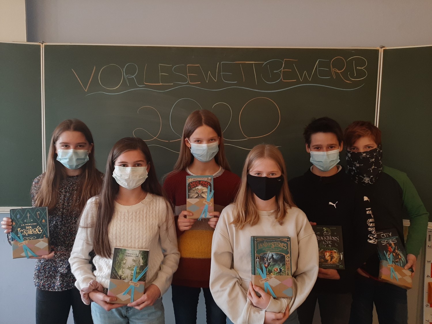 Teilnehmer*innen des Vorlesewettbewerbs 2020